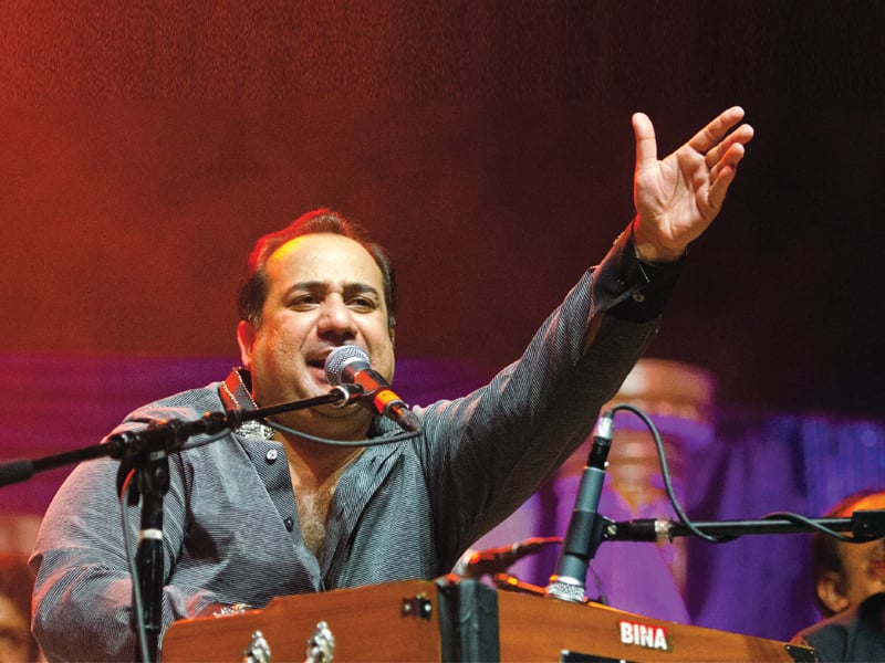 Rahat Fateh Ali Khan performing live on stage